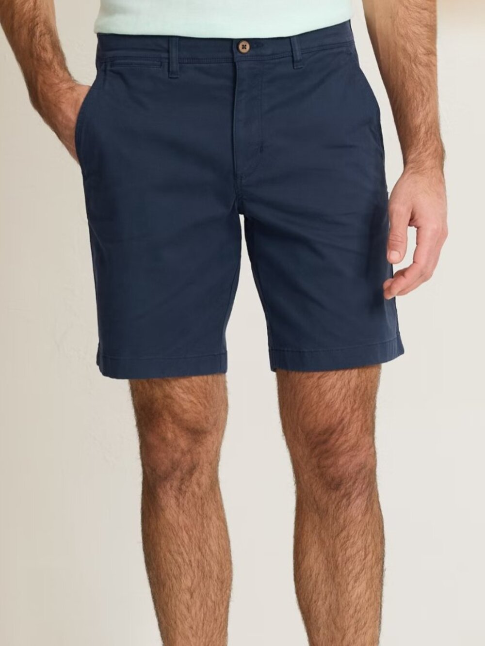 Tommy Bahama Men's Navy Blue Cotton Blend Shorts Size 36